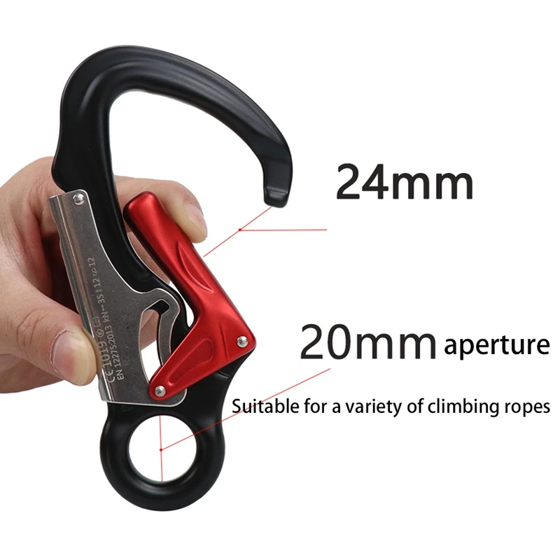 35KN Aviation Aluminum Carabiner Main Lock Outdoor Rock Climbing Carabiner Hanging Hook Buckle Climbing Equipment