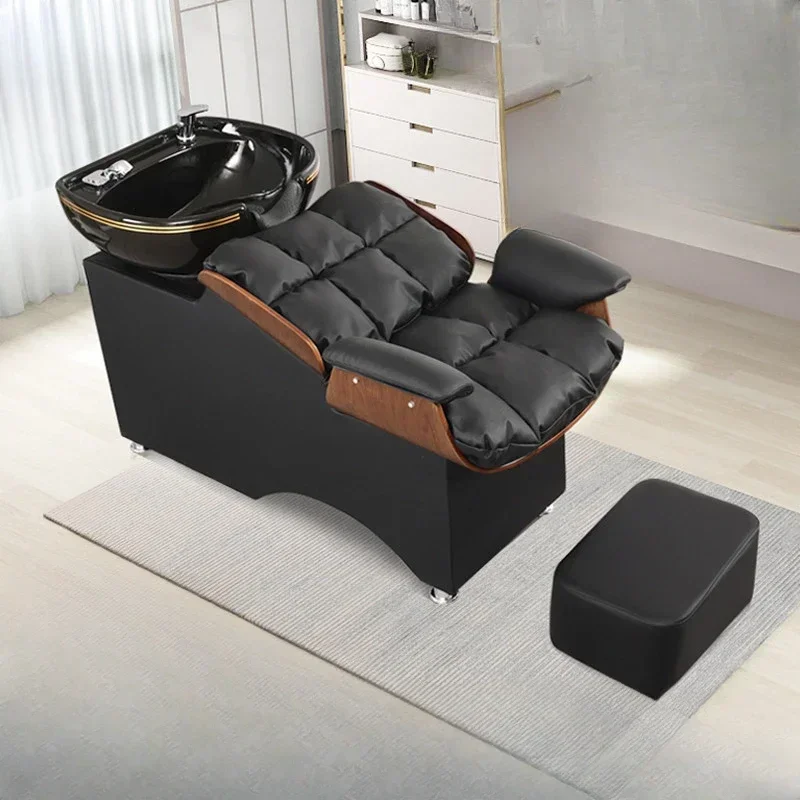 

Hair Washing Chair Shaving Wash Shampoo Salon Chairs Nail Spa Equipment Japanese Machine Leather Chuveiro Water Circulation