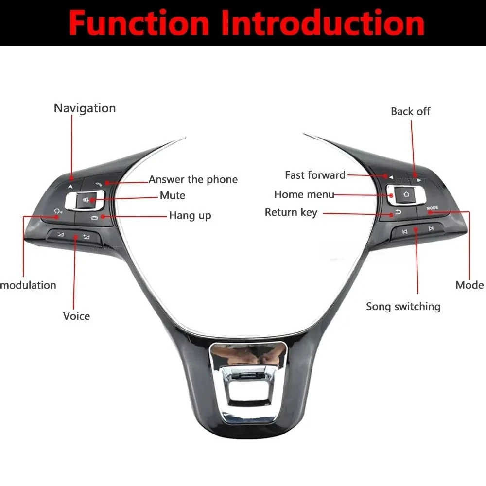 Multifunktionale Lenkradtasten für VW POLO Golf MK7 14-19 Touran Passat 2016 2017 2018