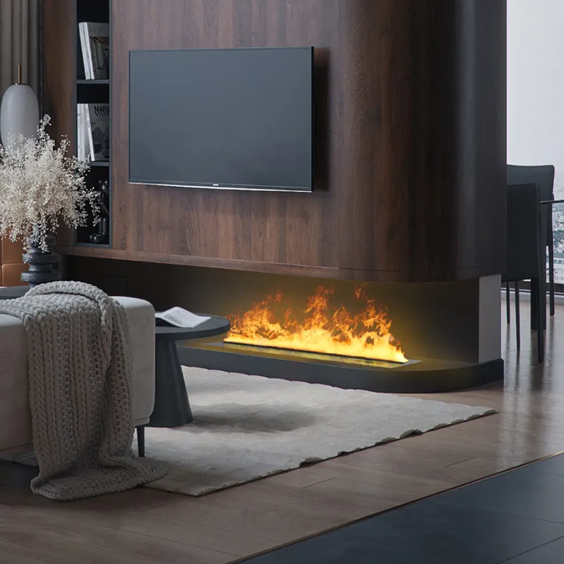 3D atomization fireplace embedded decoration simulation fire aromatherapy humidification formaldehyde