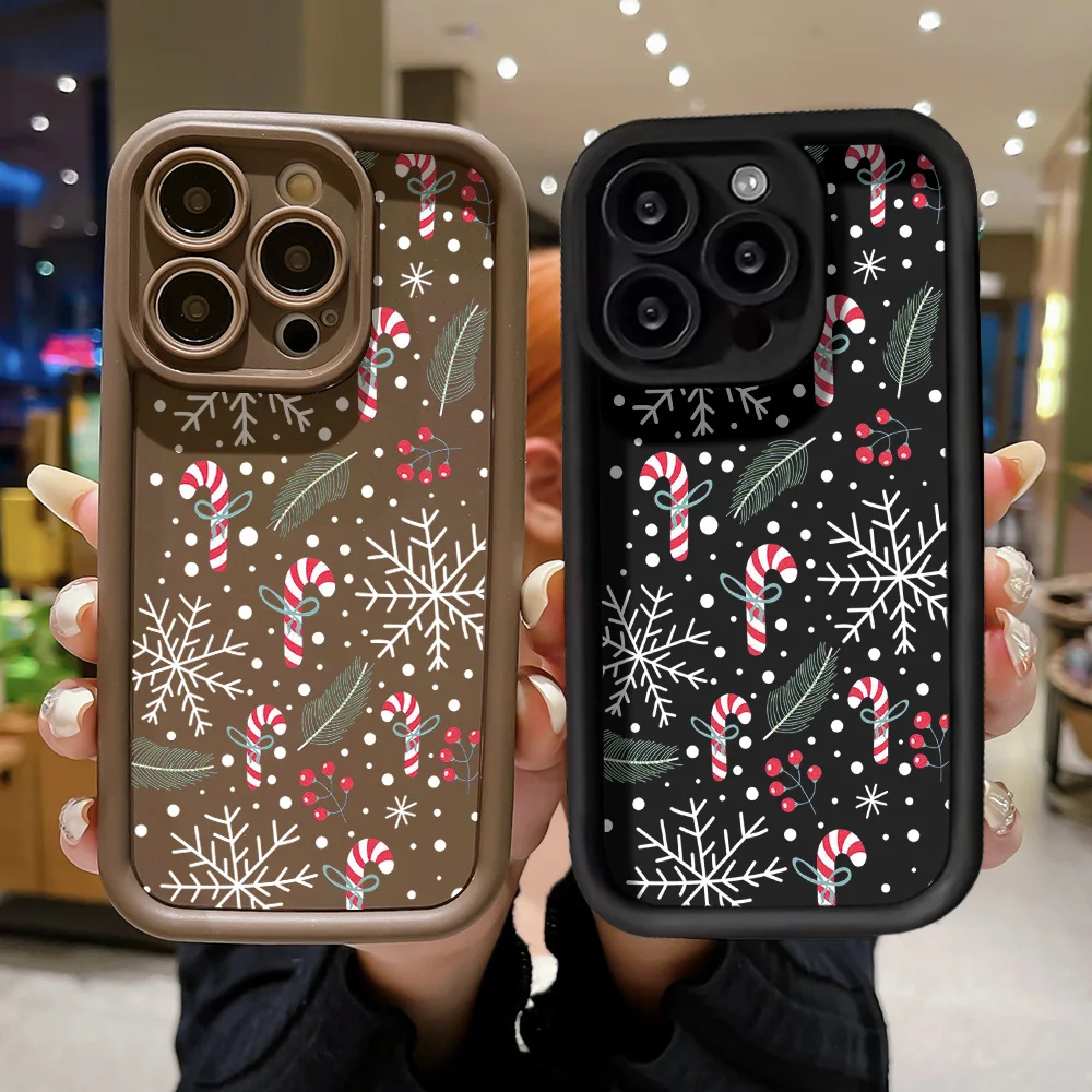 Merry Christmas New Year Gifts Phone Case For iPhone 15 Case iPhone 14 12 16 13 11 Pro Max XR X XS 8 7 Plus SE Shockproof Cover