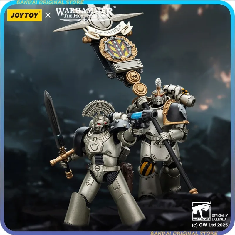 

【New product】JOYTOY Warhammer The Horus Heresy Iron Warriors MKVI Tactical Sergeant Command Squad Chosen with Legion Standard