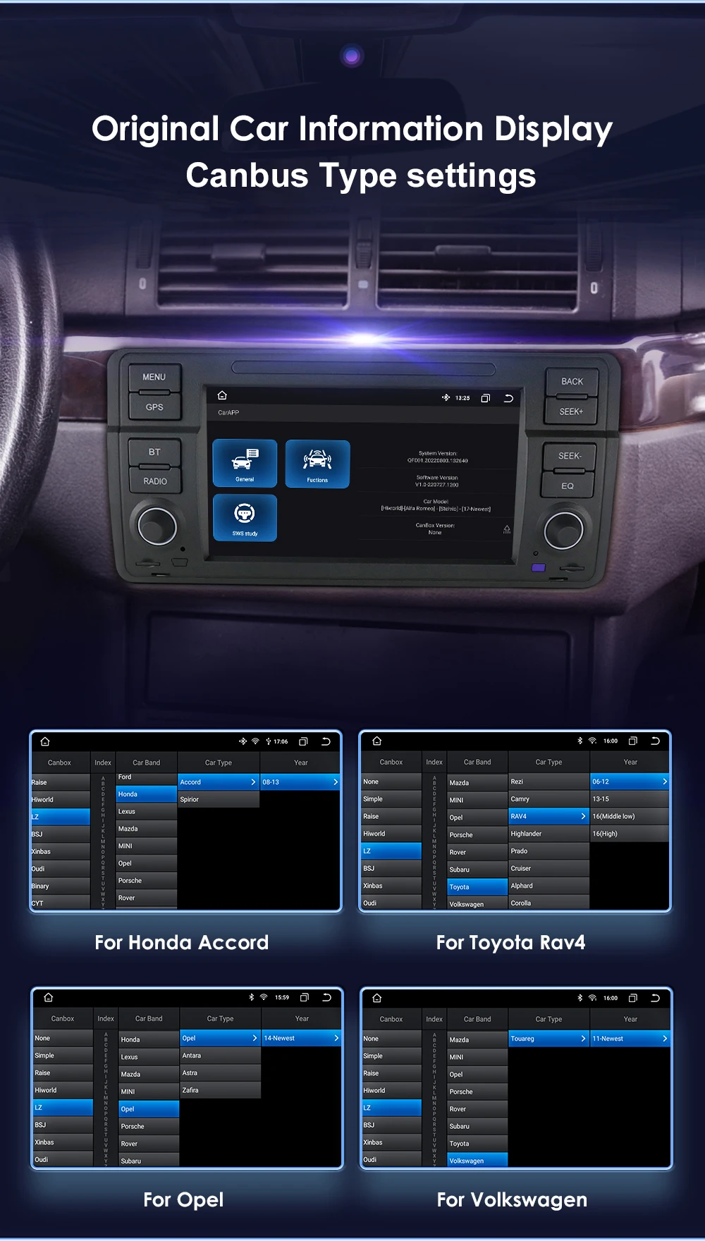 Hizpo 8 Core Android 14 Car Multimedia Radio For BMW E46 M3 Rover 75 Coupe 318/320/325/330/335 GPS CarPlay AUTO 4G Navigation