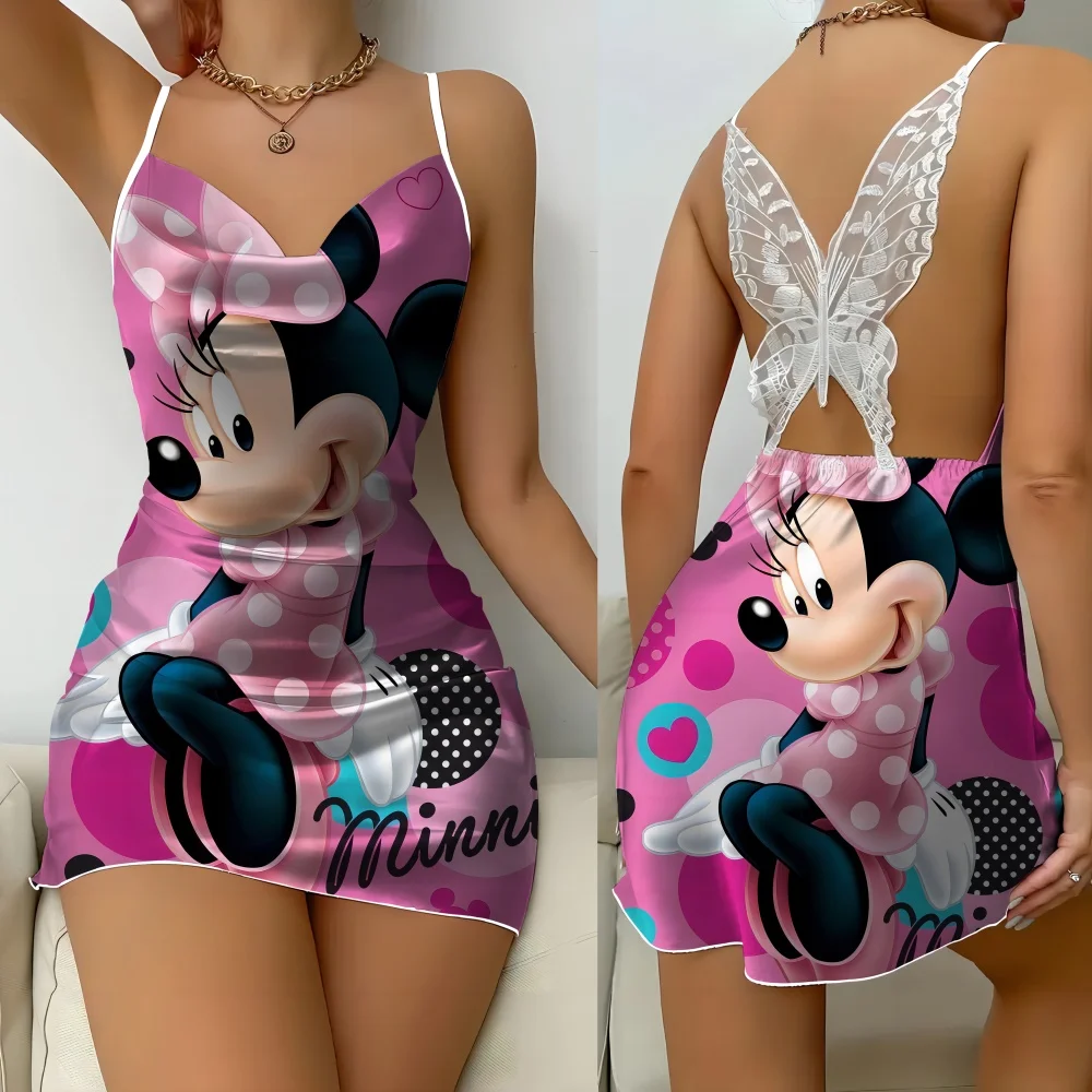 2024 Free Shipping Cartoon Pattern Women's Home Dress Summer Female Sleepwear Comfortable Women's Pajama Sleevesless Nightwear