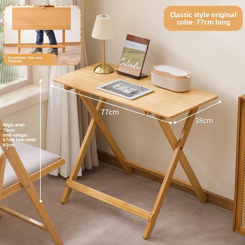 

Складной стол для студентов, домашний компьютерный стол, стол для спальни, для небольшой квартиры, прикроватный столик для учебы, маленький столик.