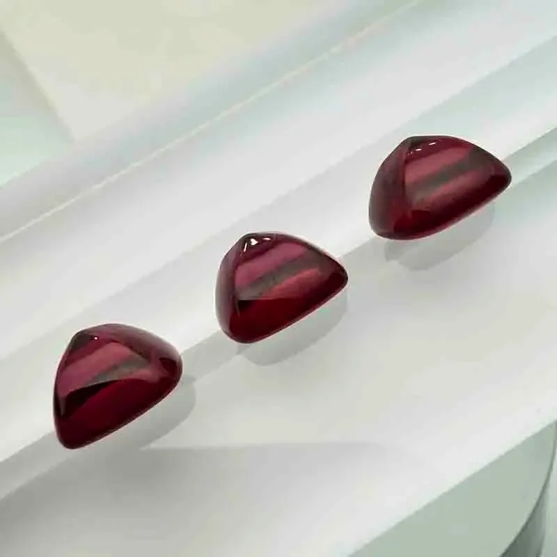 Hochwertige Laborgezüchtete Rubine in Zucker-Turm-Form, Taubenblutrot, Edelsteine für DIY-Schmuckherstellung, wählbares Zertifikat – Detail 6