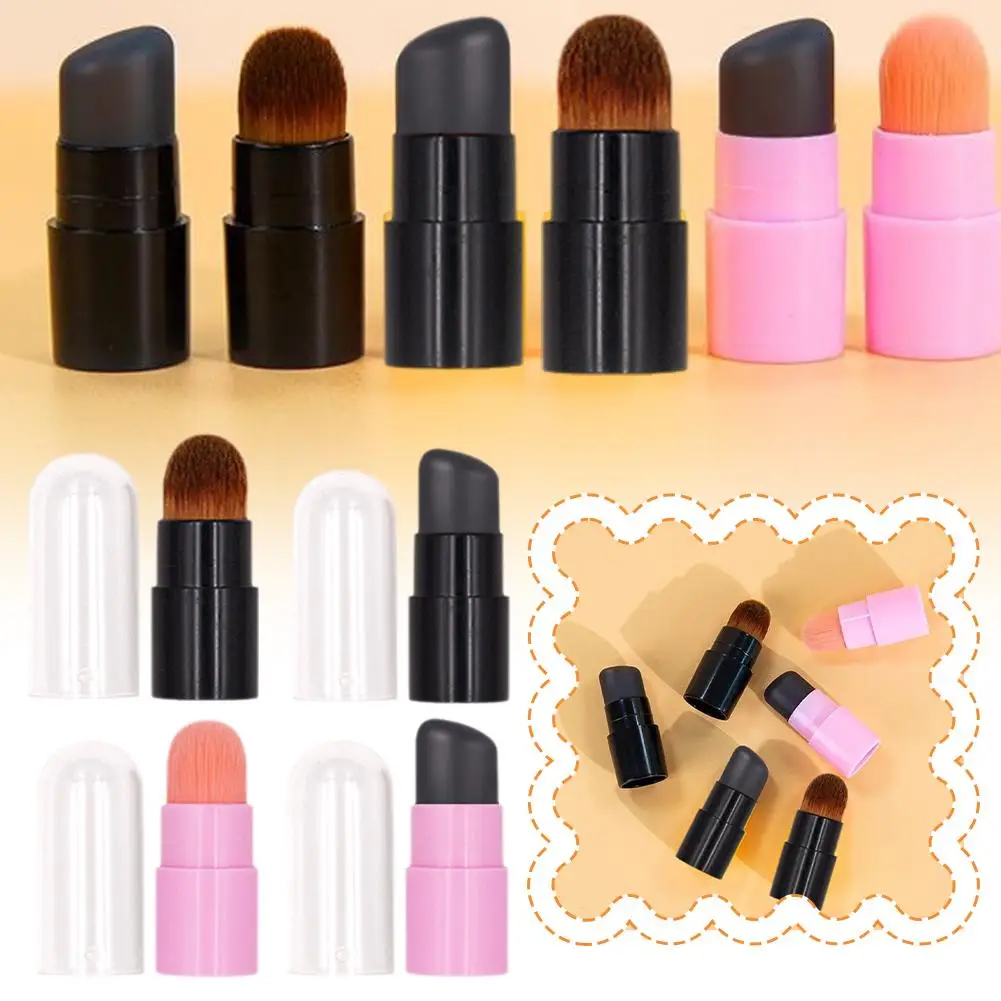 Silikon Lippen bürste abgewinkelt Concealer Make-up Pinsel Werkzeug Fingers pitzen weiche Bürste Concealer rund q tragbare Lippenstift Pinsel p1c1