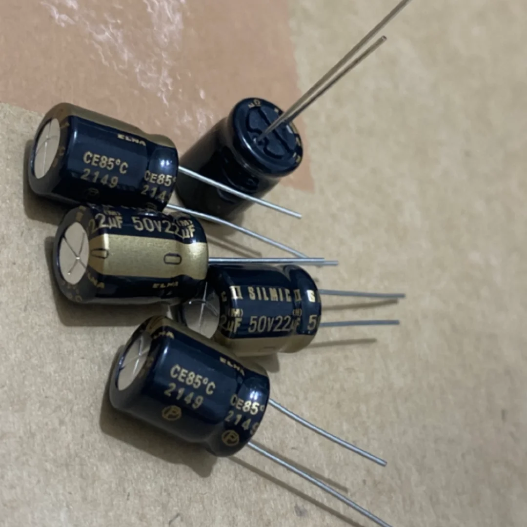 

22UF 50V Japan ELNA audio capacitor 50V22UF 10*12.5 SILMIC copper pin