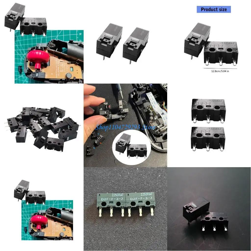 

Y2GD D2F-F-3-7 0,74N MOUSE MICROWITCH 20 миллионов кликов тактилированные переключатели для компьютера усиливает конструкции 2