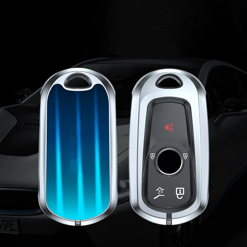 

Zinc Alloy+ Glass Car Key Case Cover Holder For Buick Regal Encore Enclave Envision LaCrosse Protector Shell Auto Accessories