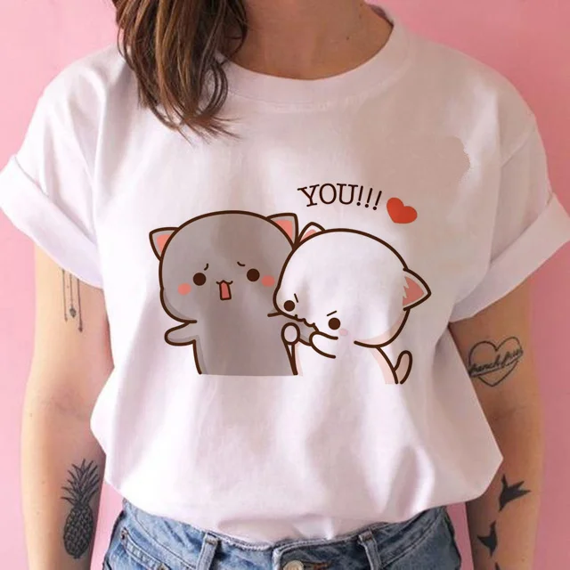 Bubu Dudu Tee women Y2K tshirt female streetwear funny designer clothing