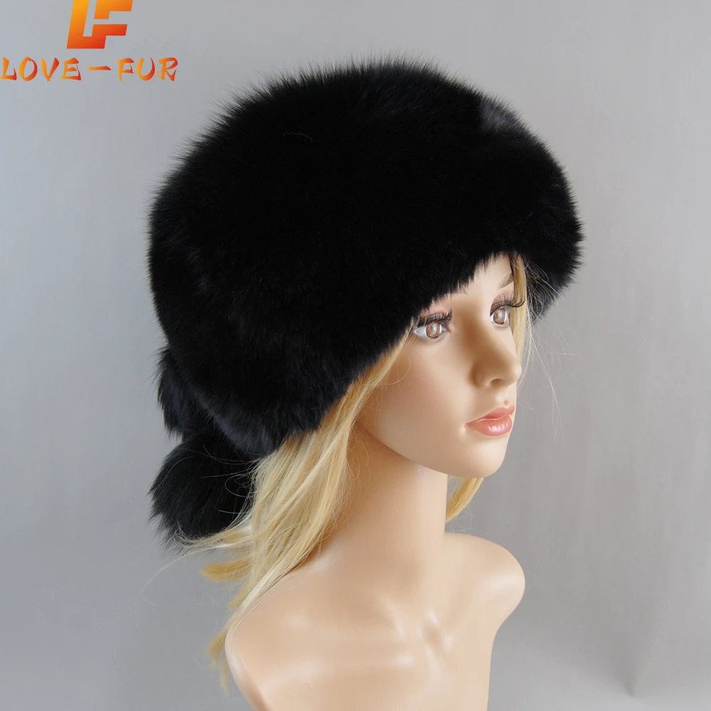 2025 Raccoon Fur Cap Real Fur 100% Fox Skin Russian Businessmen Pilot Bombers Full Mao Women hat Ushanka Winter Ear Guard Hat