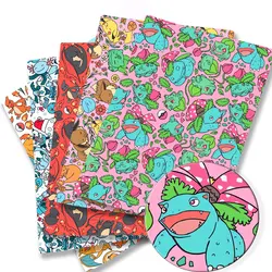 Pokemon Cartoon Fabric140*50cm Handmade Sewing Patchwork Quilting Baby Dress Home Sheet Printed Fabric Fabric Sewing Kids
