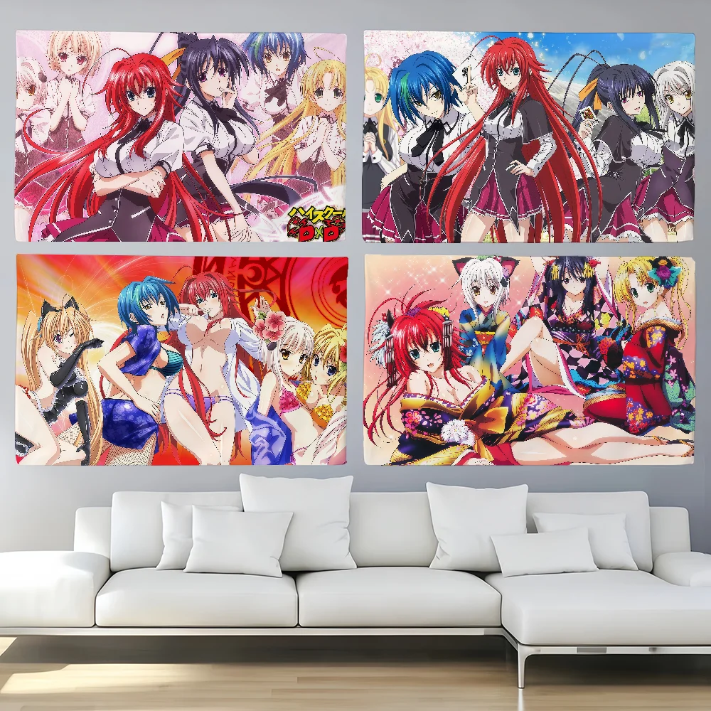 Comic High School DxD  flag For Bedroom Living Bar Garden Outdoor Active  Decoration Background And Concert