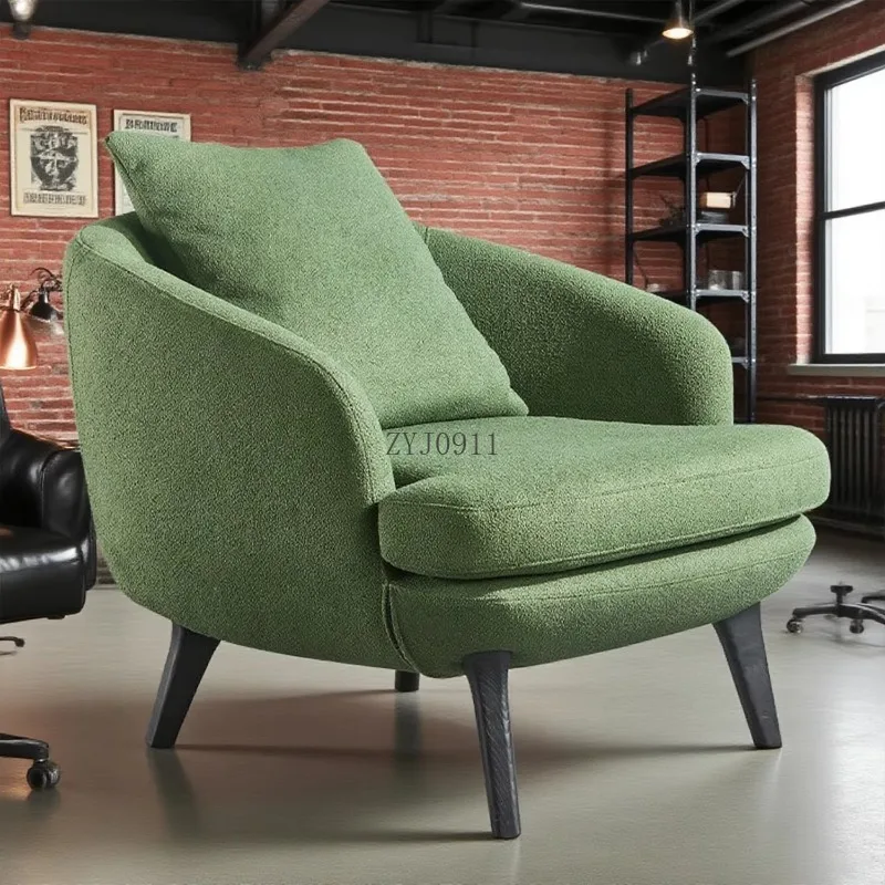 - غرفة معيشة بسيطة جدًا وأريكة شرفة | كرسي صالة قماش فاخر وخفيف الوزن بطباعة نمر #5