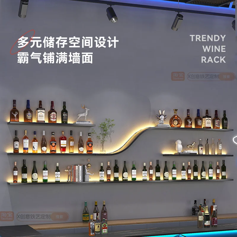 ตู้บาร์ทันสมัย ตู้เก็บวิสกี้ ตู้โชว์แก้ว เฟอร์นิเจอร์บาร์ในบ้าน ตู้เก็บไวน์ ติดผนัง ตู้โชว์เฟอร์นิเจอร์