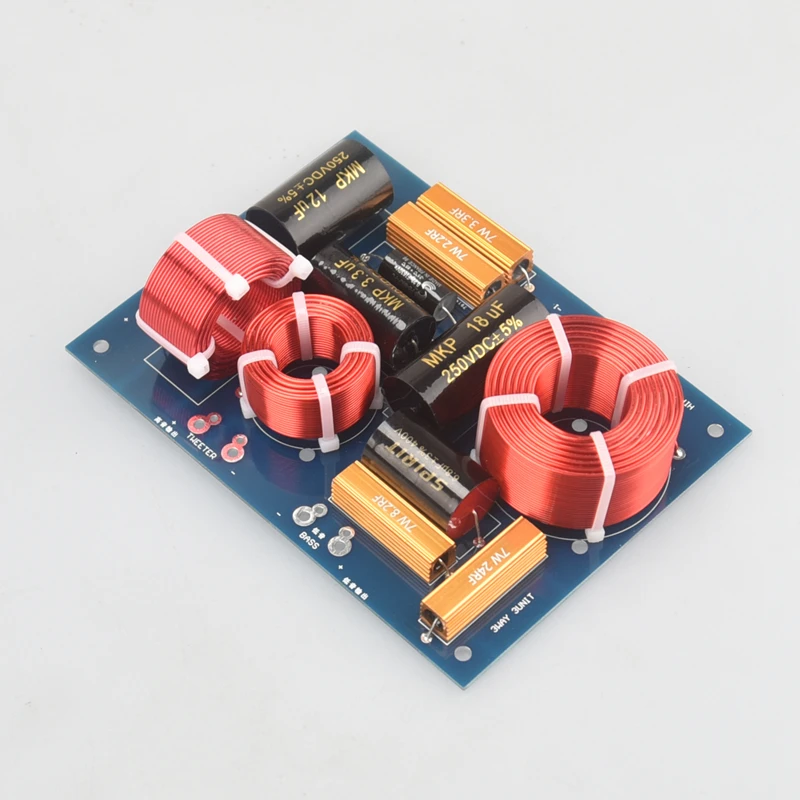 HIFIDIY LIVE High-End Hi-Fi 3Way 3-Speaker Unit DIY (Tweeter+Mid+Bass) Audio Frequency Divider Crossover Filters US-385
