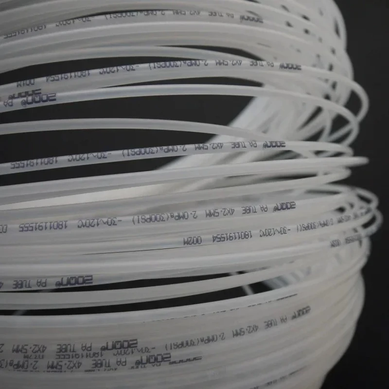 1~10M High Pressure PA6 Nylon Tube 2 4 6 8 9 10 12mm Pneumatic Air Compressor Smooth Rigid Polyamide Oil Pipe Translucent Black