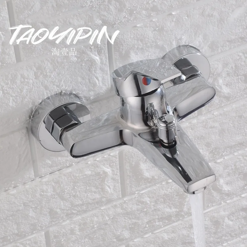 

IELTS Triple Shower Faucet Concealed Mixing Valve Bathtub Hot and Cold Shower Head Wall-Mounted Faucet
