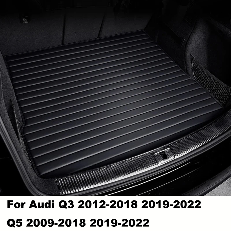 Stripe Custom Style Car Trunk Mats for Audi Q3 2012-2018 2019-2022 Q5 2009-2018 2019-2022 Car Accessories