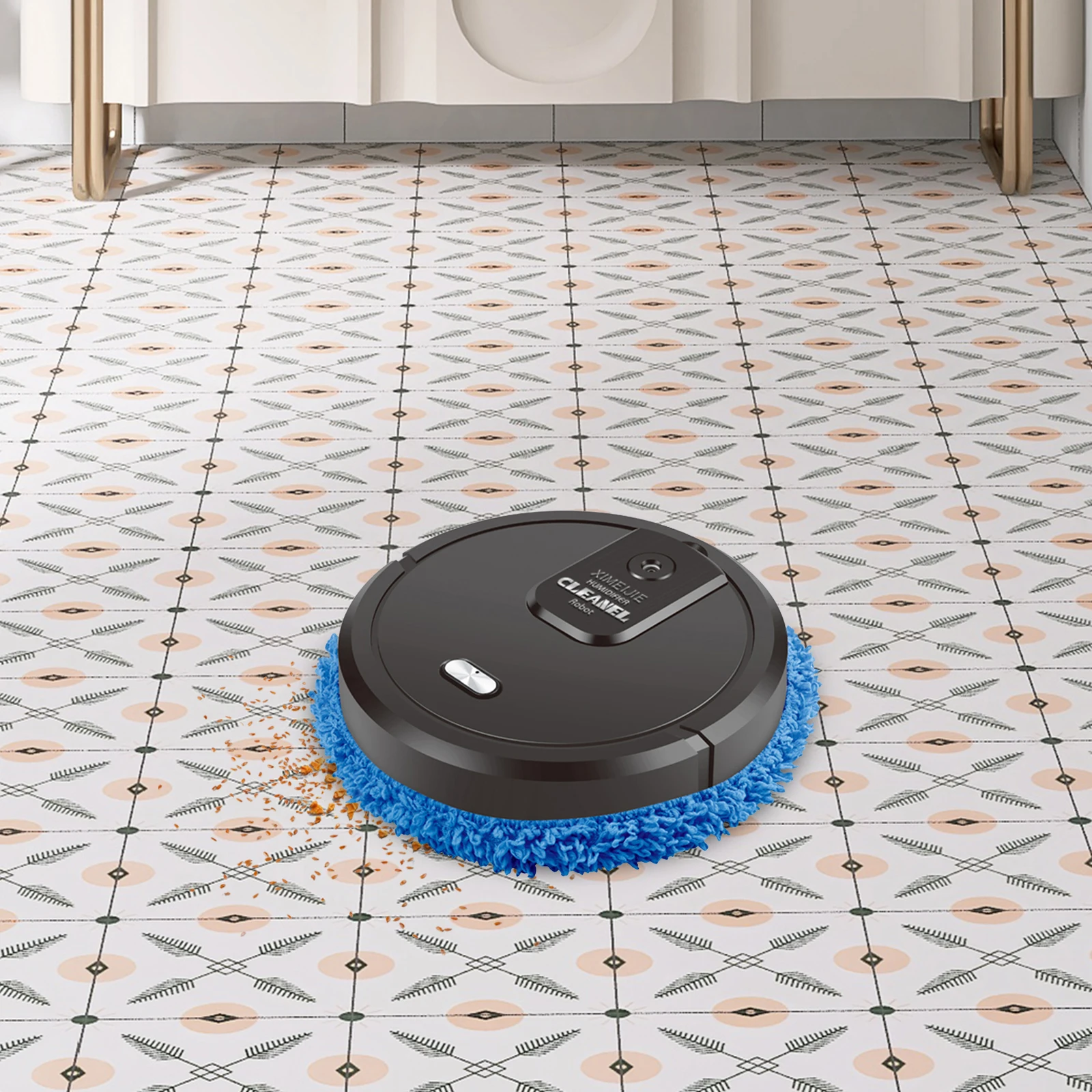 USB 充電式インテリジェントモップマシン自動スプレースマートスイーパーロボット 10000RPM ウェットドライフロアクリーナー硬質タイル用