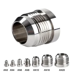 AN20 AN16 AN12 AN10 AN8 AN6 AN4 AN3 Male Billet 6061T6 Aluminum Alloy Welded Joint ON / Weld IN Fitting Bung
