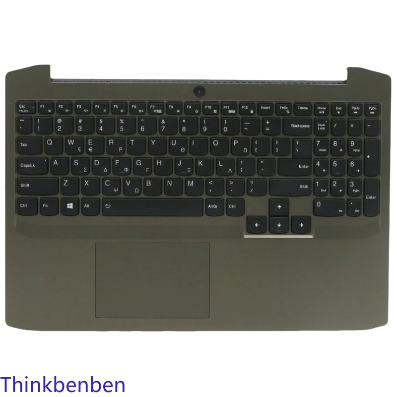 GR Greek Dark Moss Keyboard Upper Case Palmrest Shell Cover For Lenovo Ideapad Creator 5 15 15IMH05 5CB0Z26930