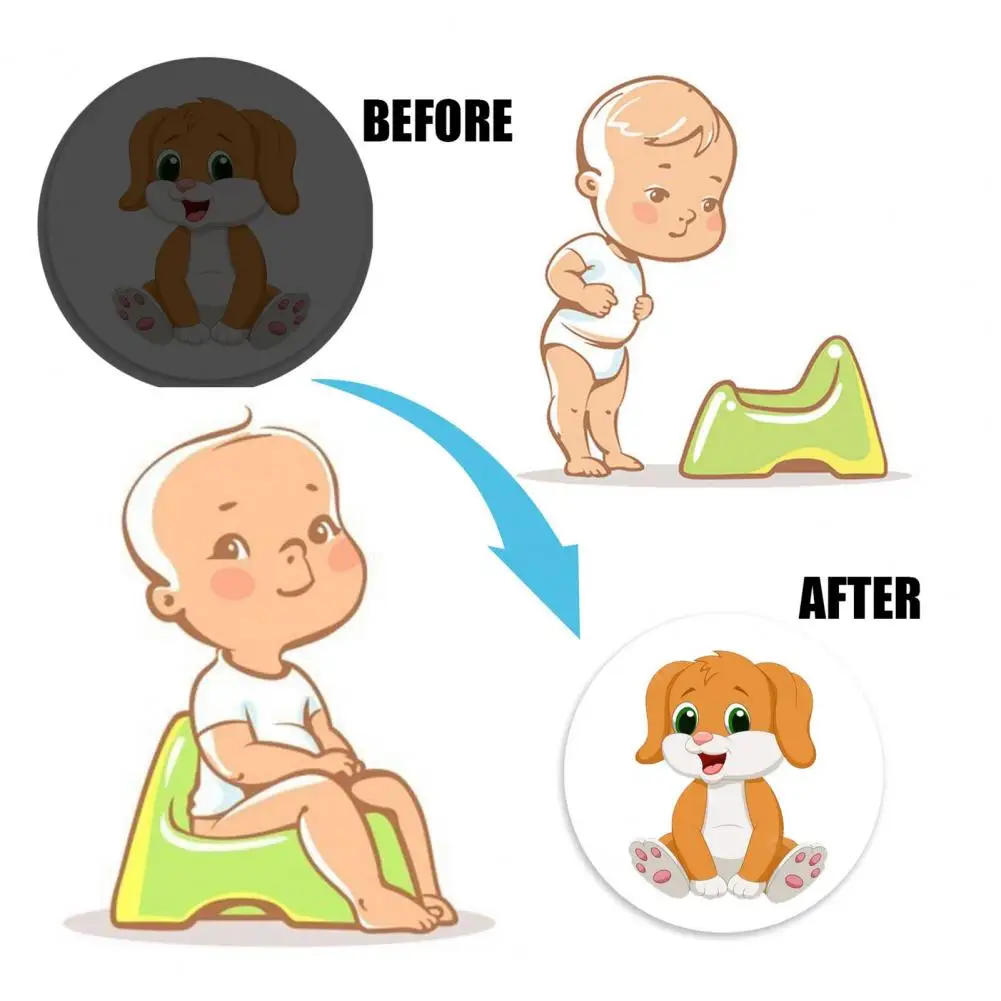 Excellent Potty Training Sticker Clear Printing Strong Stickiness Eco-friendly Incentives Sticker Positive Reinforcement