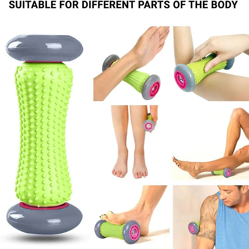 Foot Massager Massage Roller Yoga Massage Ball Plantar Fascia Roller Muscle Relaxation for Sport Fitness Balls Body Exercise Set