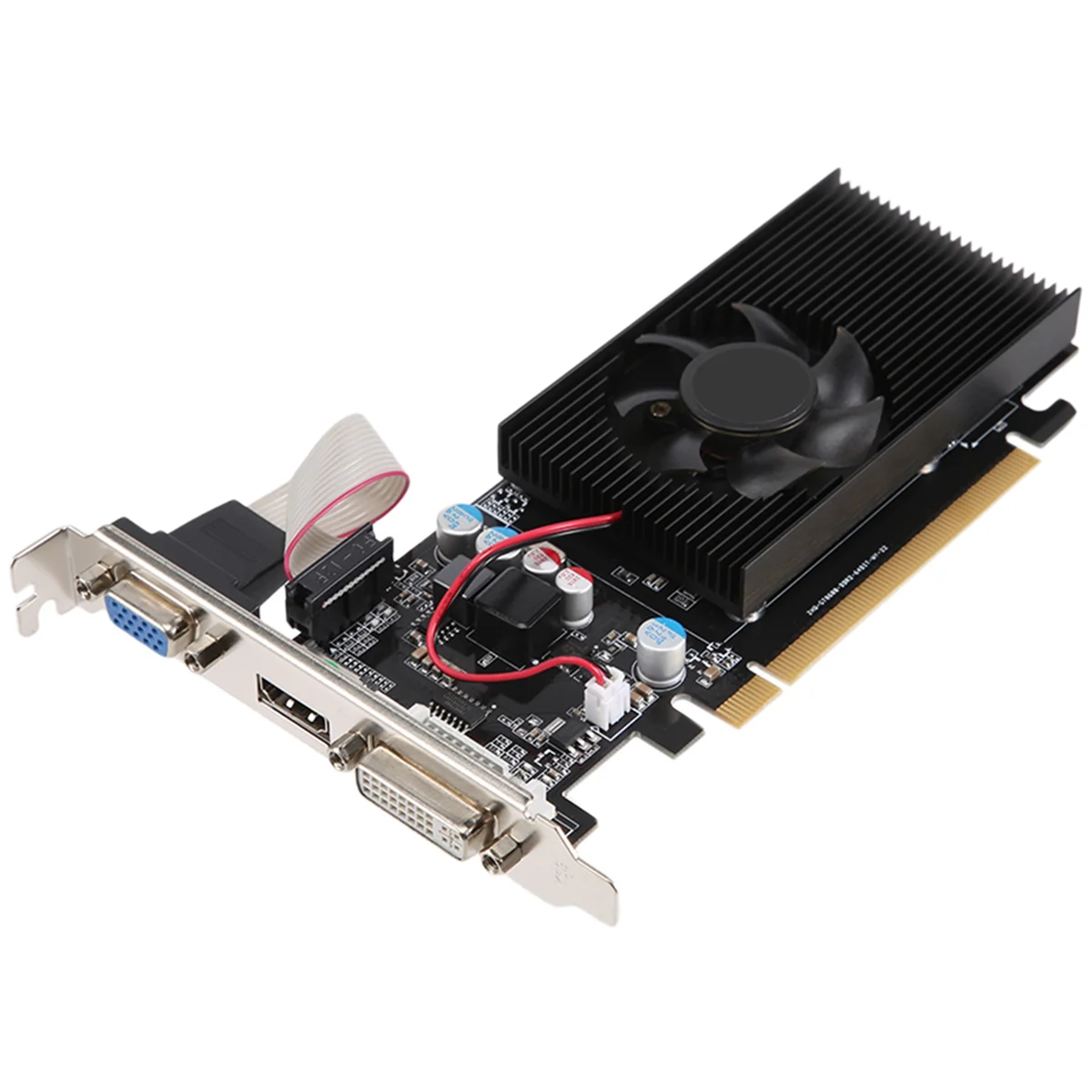 Best GT210 1GB DDR2 64Bit Graphics Card PCIE 2.0 GPU HDMI-Compatible DVI VGA Desktop Video Card