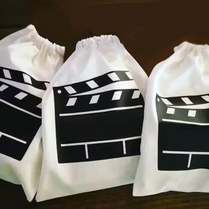 5pcs Clapper Board gift bags Cinema Movie Night themed birthday Party baby shower Dessert table centerpiece decoration favor