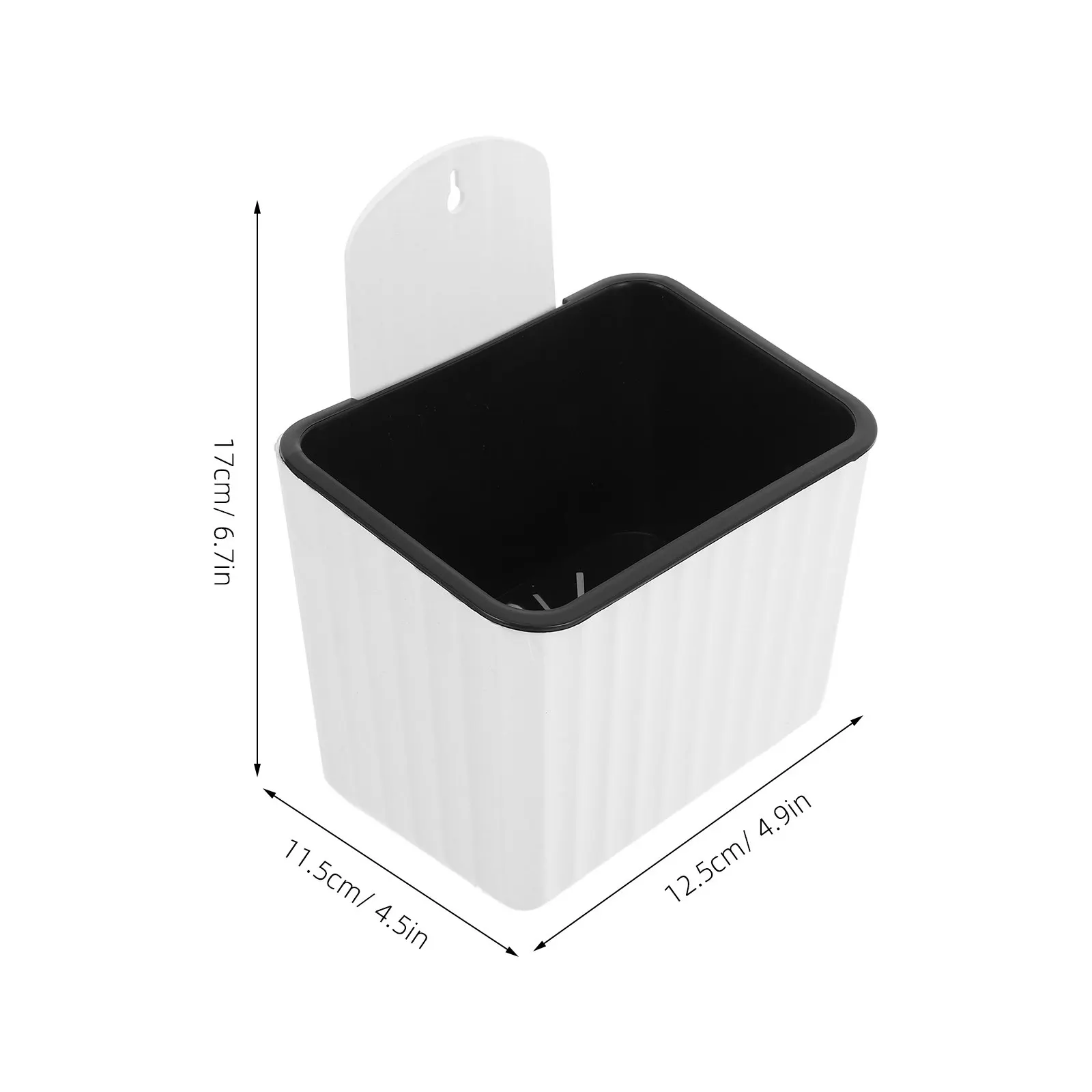 2Pcs Self Watering Flower Pots Hanging Planters Plastic Wall Mounted Indoor Automatic Planters for Succulents and Plants view 2