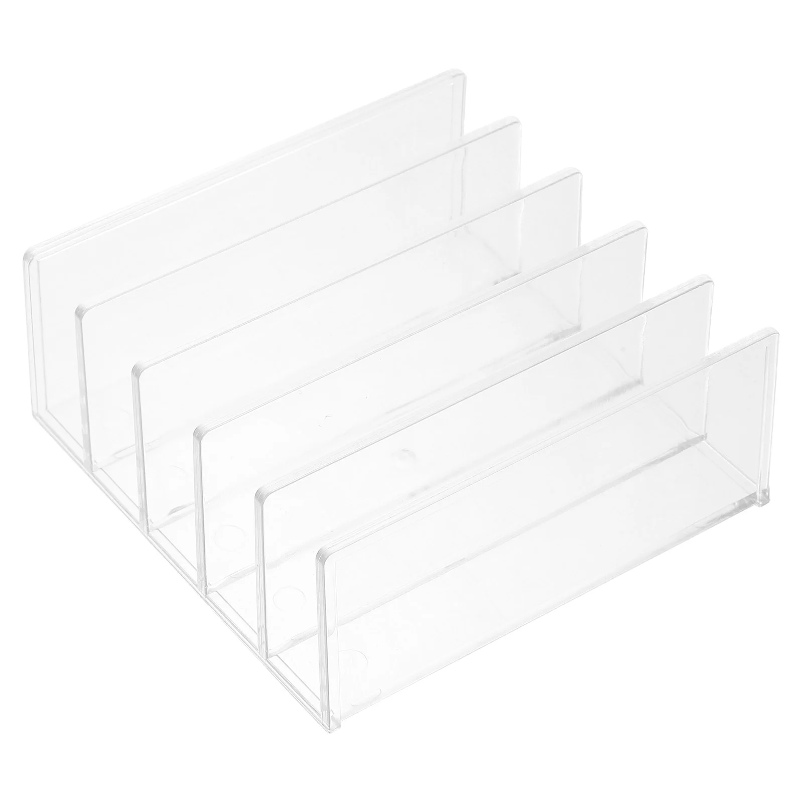 Acrylic File Holder Home Bookend Support Stand Shelves Partition Books Storage Kitchen Bookends Student Office Folders