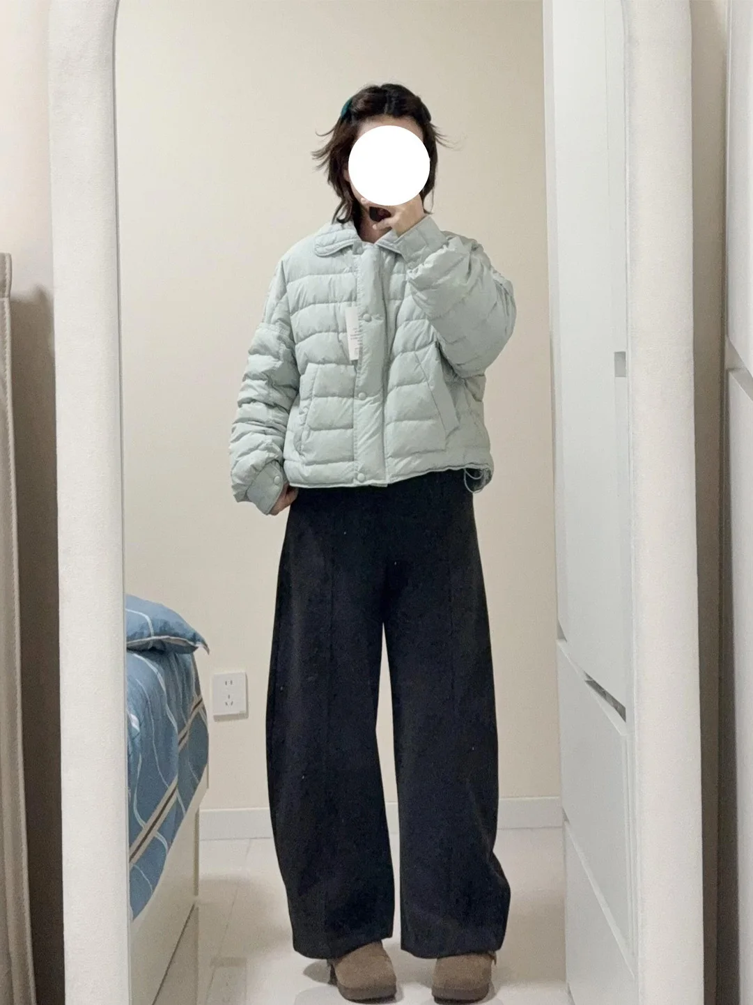 

Fashionable Thick Single-Button Cotton Jacket Women's Winter New Style Elegant All-Match Outerwear Gentle Style