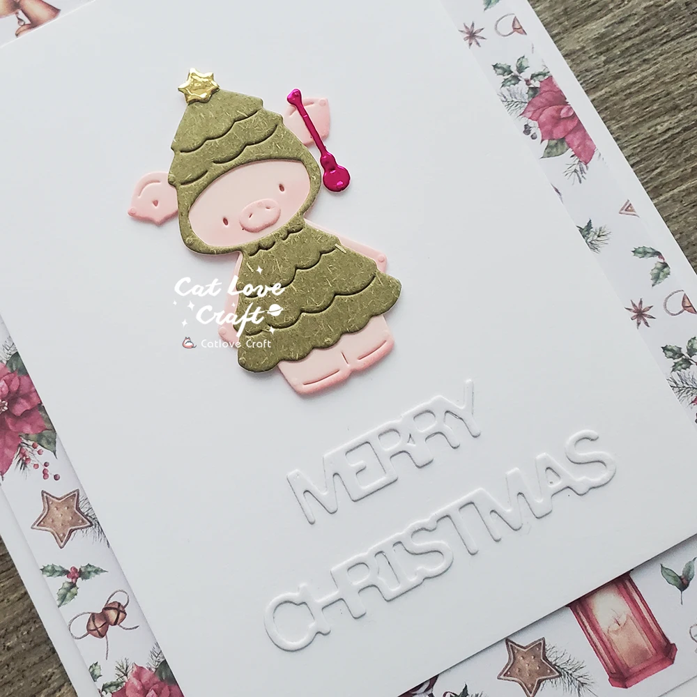 Catlove Niedliche Weihnachtstiere Metall-Stanzformen Scrapbooking-Schablone Stanzwerkzeug für Kartenherstellung DIY-Handwerk Prägung Neue Stanzformen – Detail 20