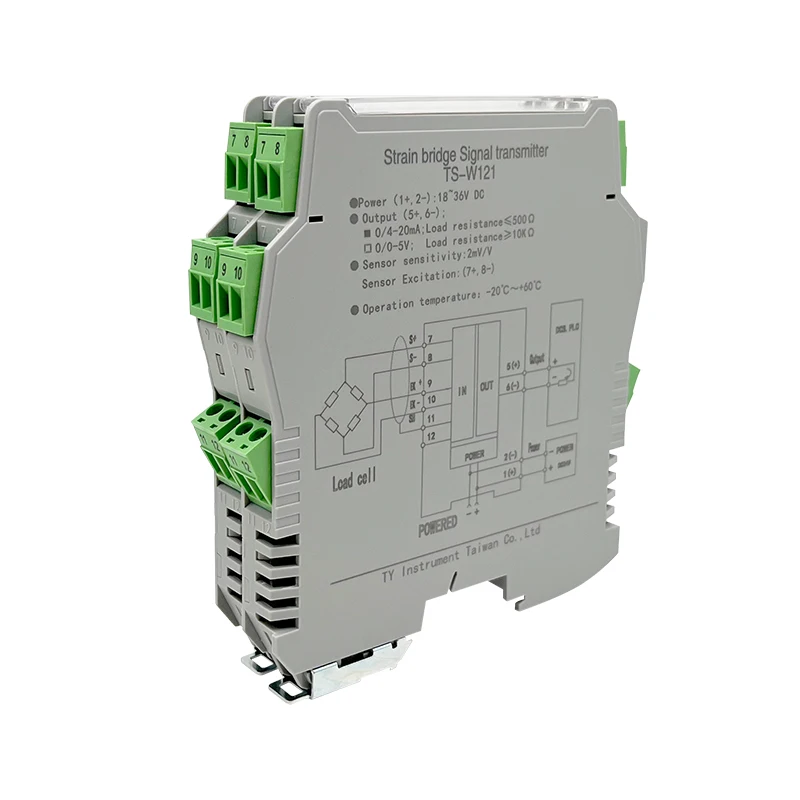 정밀 스트레인 브리지 트랜스미터 4-20mA 0-10V 출력 장력 압축 무게 센서 신호 컨디셔너 산업용 자동차용