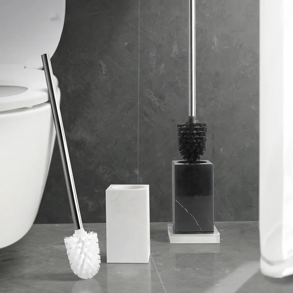 النمط الأوروبي عالية الجودة فرشاة المرحاض الرخام مقبض طويل تنظيف فرشاة اكسسوارات الحمام فرشاة المرحاض المرحاض الديكور