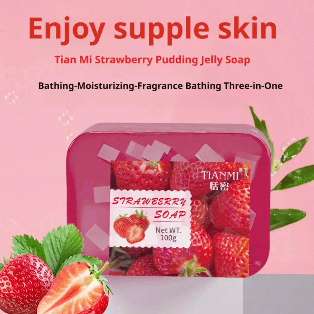 Jabón de gelatina con sabor a fruta limpia profundamente el jabón facial y corporal hidrata el limón, naranja dulce, melocotón, uva, jabón de limpieza