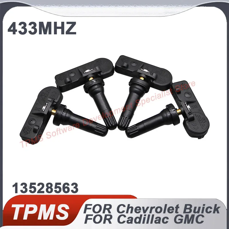 

4PCS Tire pressure monitoring sensor For Chevrolet Silverado 1500 GMC Sierra 2020-2021 TPMS sensor 433MHz 13528563