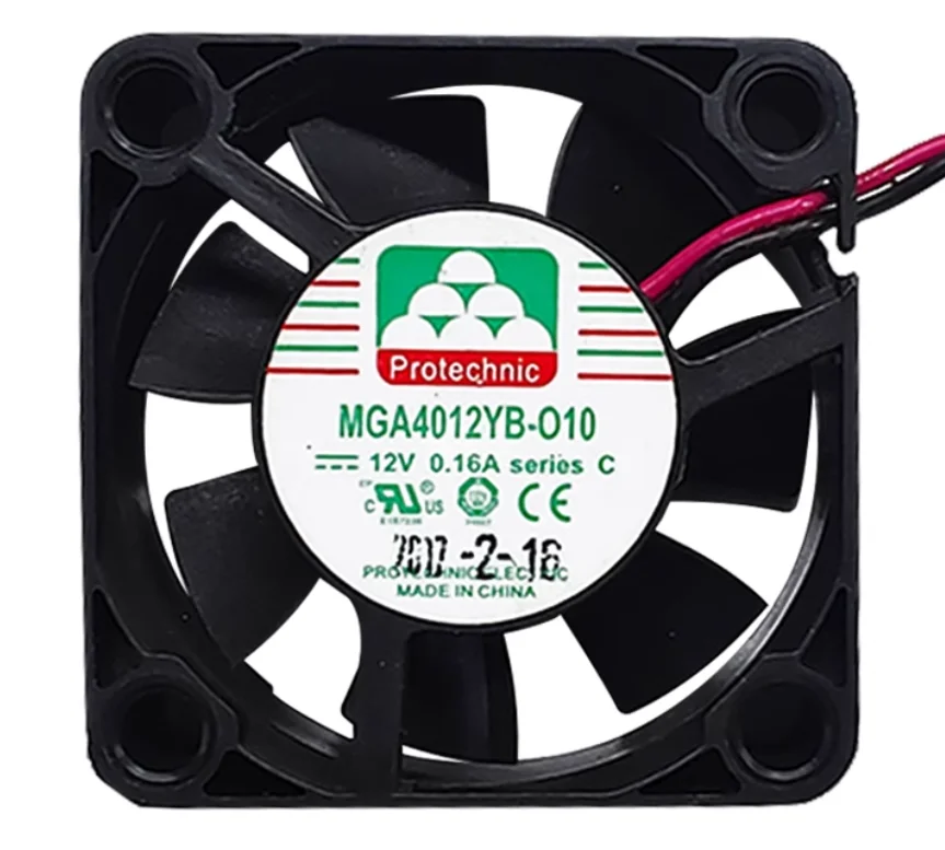 Magic MGA4012YB-O10 DC 12V 0.16A 40x40x10mm 2-Wire Server Cooling Fan