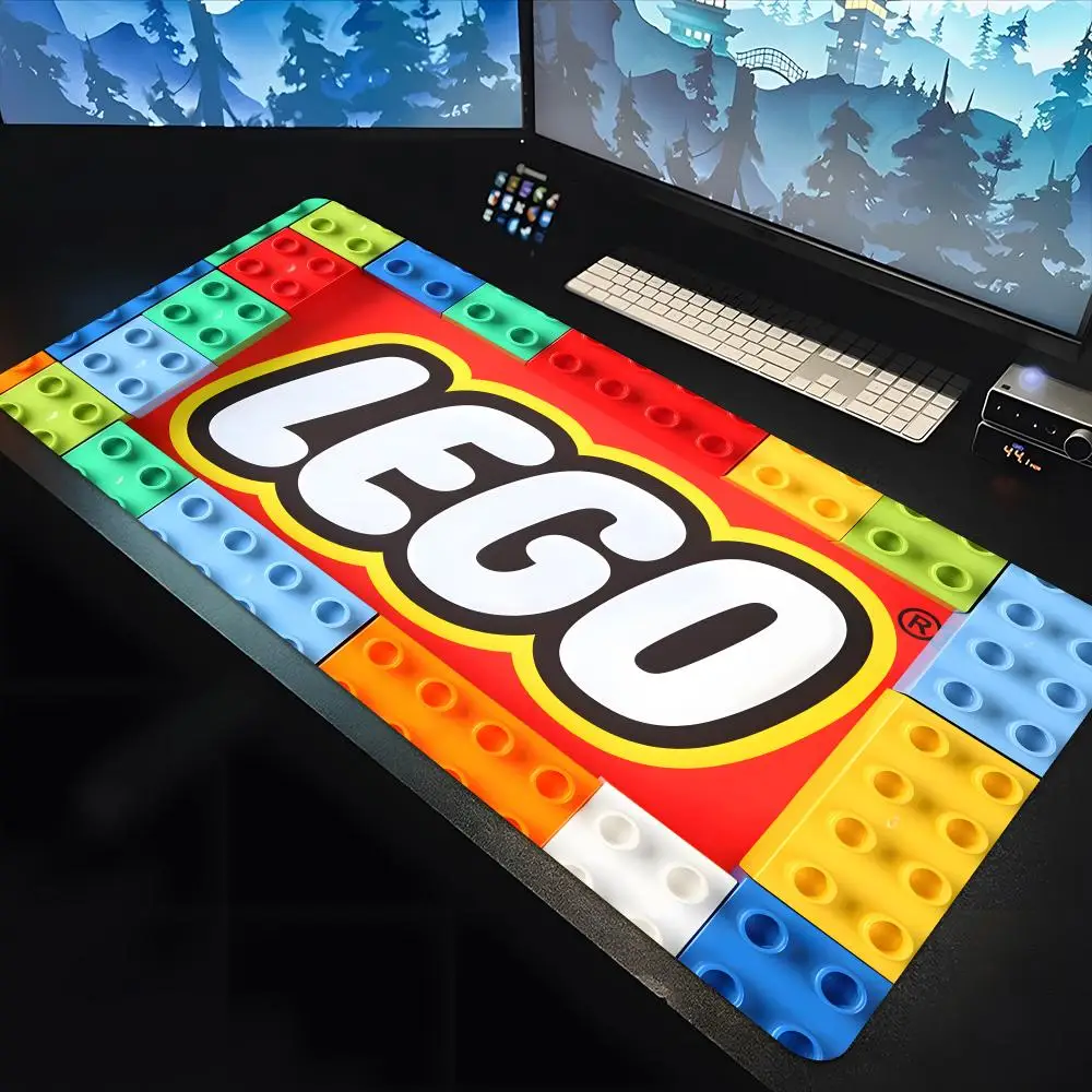 L_LEGOS Game Mouse Pad large keyboard mouse desk pad non-slip rubber gaming mouse pad laptop carpet 800x400mm 600x300 image 5