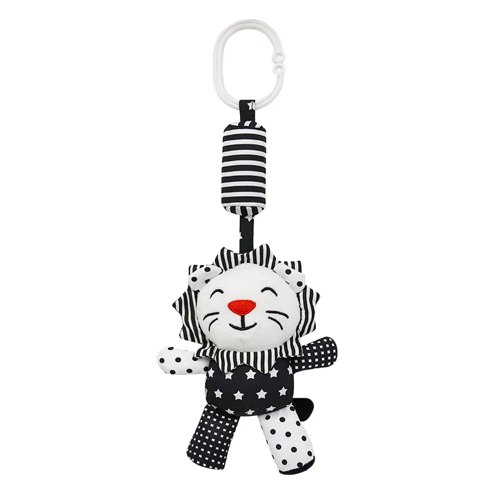 1pc Black White Mobile Premium Baby Grasping Early Education Rattle Pendant Animal Hanging Wind Chime Themed Hanging Wind Chime