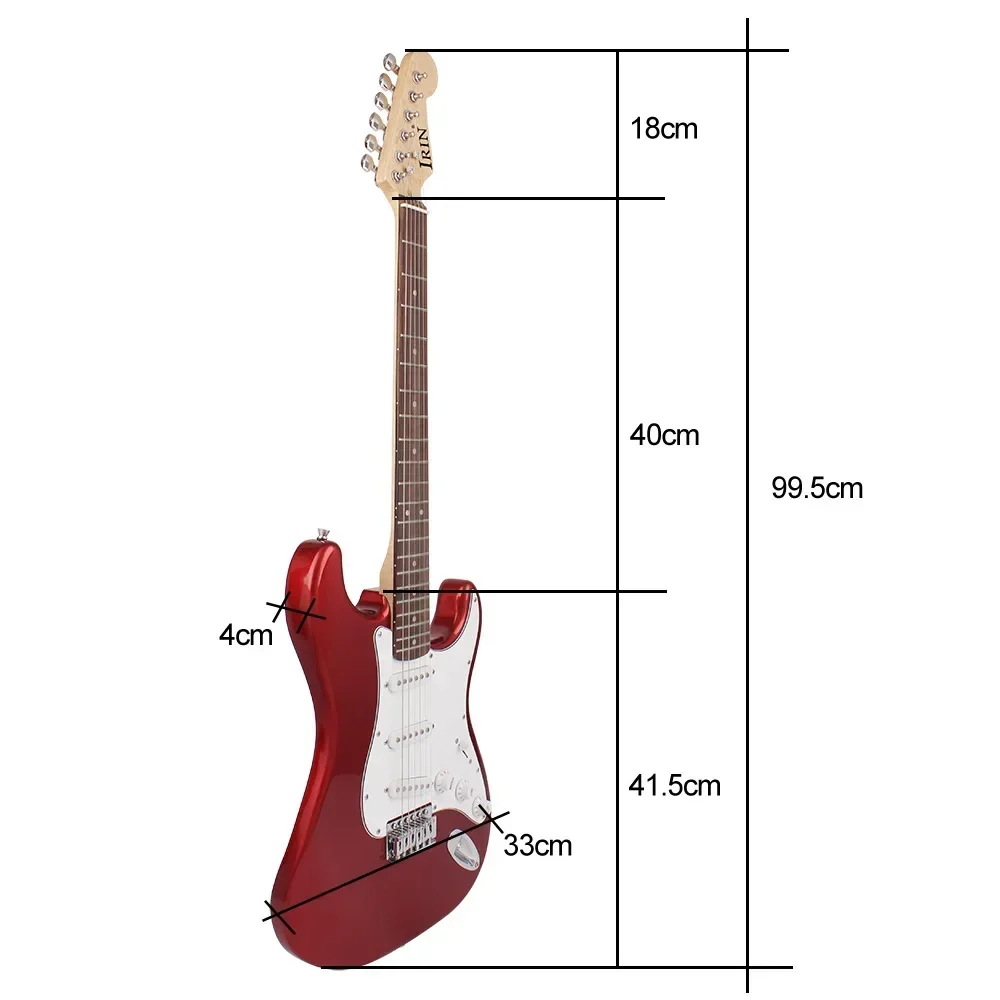 Несколько цветов электрогитара 39 дюймов 6-струнная 21 ладь корпус из липы электрогитара Guitarra с динамиком аксессуары для гитары
