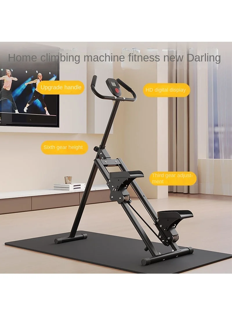 

Home Use Sports Fitness Equipment Multi-Function Folding Rock Climbing Stepping Machine Black 50x50x50cm