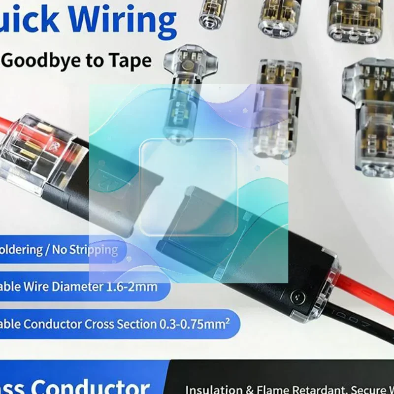 Electric Wire Connector Quick Detachable No Strip Universal Auto Terminal Plug for Marine Electrical Wiring