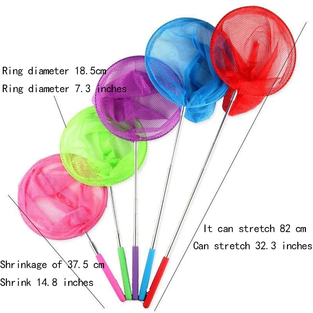 Outdoor sports children fishing net set catching dragonfly net catching insect net net net net pocket carbon telescopic rod toy