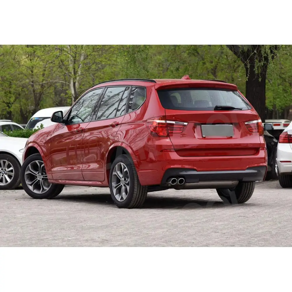 Voor BMW X3 F25 M Sport 2014-2017 Koolstofvezel Diffuser Bumper Lip Bodykits Vlag Spoiler Splitter Bescherm cover Accessoires