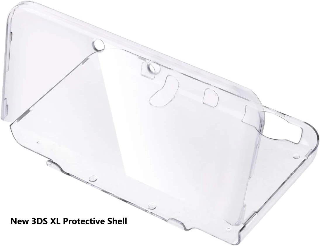 Nuovo guscio protettivo 3DS XL, custodia rigida trasparente in cristallo Ultra trasparente per Nintendo New 3DS XL