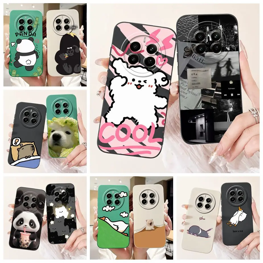 For Realme 12 Pro Plus Case RMX3840 Cute Cartoon Cover Soft Silicone Phone Case For Realme 12 Plus 12X Realme12 Pro + Bags Shell