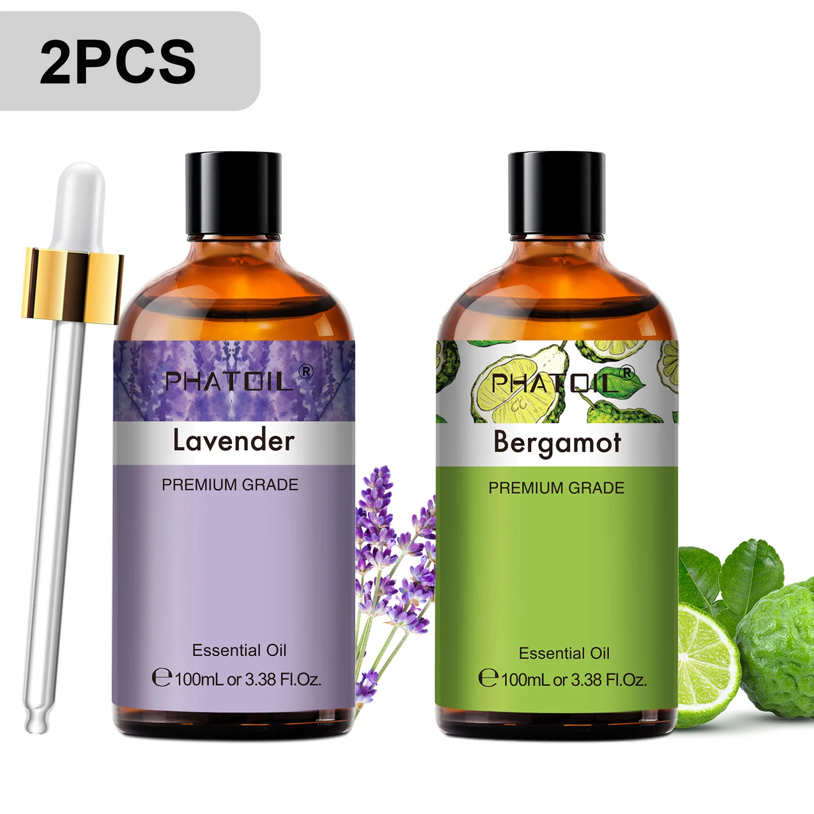 PHATOIL 100ml Premium etherische olie Sandelhout Lavendel Eucalyptus Pepermunt Citroengras Vanille Aromatherapie etherische oliën